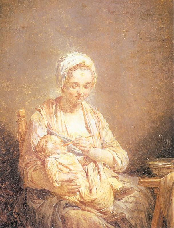 Lepicie, Nicolas Bernard A Mother Feeding her Child China oil painting art